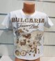 Нова детска бяла тениска с трансферен печат България - TREASURE LAND (Земя на съкровища)