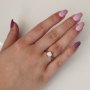 Нежни дамски пръстени с камък, снимка 1 - Пръстени - 40360536