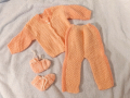 Бебешки комплект жилетка и панталон, 3-6м, снимка 1 - Жилетки и елечета за бебе - 44841879