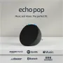 Echo Pop Bluetooth колонка (черна) + Blink Mini 2 камера (бяла), снимка 3