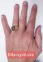 Златни плътни пръстени Мерцедес -14К, снимка 3