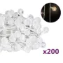 vidaXL Светещи топки стрингове 20 м 200 LED топло бяло 8 функци(SKU:328810)и, снимка 1