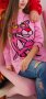 Дамски Розов Пуловер Pinko, снимка 1 - Блузи с дълъг ръкав и пуловери - 34545912