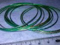 КОМПЛЕКТ СТОМАНЕНИ ЛАКИРАНИ ЗЕЛЕНИ ОРНАМЕНТИРАНИ ГРИВНИЧКИ 37496, снимка 9
