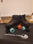 Ролкови кънки Oxelo Kid's Roller Quad Skate 100 - Black - 35, снимка 1