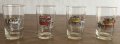 4 стъклени чашки за аператив с ретро автомобили, снимка 2