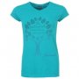 Страхотна тениска с къс ръкав в лиав цвят с щампа " Karrimor ",внос от  Англия-35%полиестер-65%памук, снимка 3