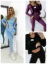 Дамски велурен комплект от три части ALL IN, 3цвята , снимка 1