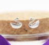 Сребърни Обеци Сваровски - 925 печат сребро BA210, снимка 4