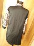 Черен сатенен халат с животински принт Л/ХЛ без колан, снимка 3