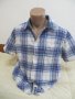 Мъжка риза с къс ръкав от лен George, снимка 1 - Ризи - 29057951
