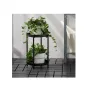Декоративен цветарник Mercado Trade, Метал, 2 нива, Черен, снимка 1