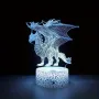 Холограмна 3D LED лампа Дракон-дистанционно управление 16 цвята+други режими на управление, снимка 2