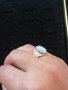 Сребърен пръстен с лунен камък - модел R106, снимка 4