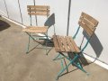 згъваеми Френски столчета от 60те години реставрирани, снимка 3