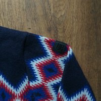 g-star javdi diamond jacquard turtle knit - страхотен мъжки пуловер ЛАМСКА ВЪЛНА, снимка 8 - Пуловери - 39545647