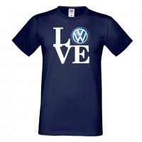 Мъжка тениска VW Volkswagen LOVE, снимка 5 - Тениски - 32834486