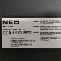 Телевизор NEO LED-40730 На части , снимка 6 - Части и Платки - 28369339