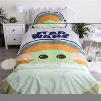 Оригинален детски спален комплект STAR WARS - Бебе Йода / 100% памук, снимка 2 - Спално бельо и завивки - 43099568