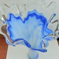 Стъклена ваза , снимка 8 - Антикварни и старинни предмети - 26751974
