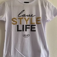 Liu Jo Бяла тениска, снимка 4 - Тениски - 26595393