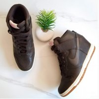 високи кецове Nike Dunk Sky Hi  Brown High Top  номер 41, снимка 1 - Маратонки - 39860982