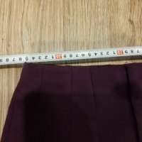 Стилен лилав панталон над глезена висока талия , снимка 4 - Панталони - 39977468