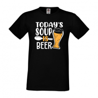 Мъжка тениска Today's soup is beer,Бира,Бирфест,Beerfest,Подарък,Изненада,Рожден Ден, снимка 9 - Тениски - 36389397