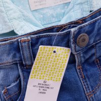 Нови дънкови панталонки и риза Zara 3-6месеца, снимка 3 - Панталони и долнища за бебе - 33446003
