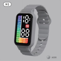 ⌚ Нов LED електронен часовник H1 сензорен екран.⌚
, снимка 8 - Дамски - 44884865