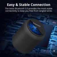 IPX6 Водоустойчива Колонка Bluetooth5 Tronsmart T6 Mini 360° Съраунд 15W Гласов Контрол Микрофон TWS, снимка 7 - Слушалки и портативни колонки - 27323611