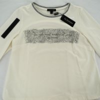 Дамски комплект от блуза и панталон в екрю и черно марка La Aurora, снимка 8 - Комплекти - 32398205