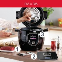 Мултикукър Moulinex Cookeo + Connect с дигитален кантар 6L 6 функции на готвене, снимка 5 - Мултикукъри - 40870143