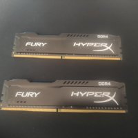  2бр  Kingston HyperX FURY 4GB DDR4 2400MHz, снимка 1 - RAM памет - 43909617