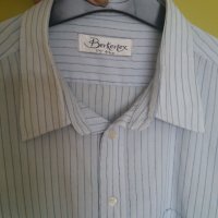 Мъжка риза дълъг ръкав голям размер BerKertex-44 см вратна, снимка 4 - Ризи - 33019190
