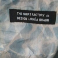 Design Linne A Braun.100% Коприна Дизайнерска риза. , снимка 4 - Ризи - 28247103