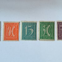 Германия Райх 1921 г. Нови ежедневни марки, снимка 1 - Филателия - 43921286