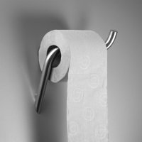 Черна стенна поставка за тоалетна хартия, държач Silia Nero, снимка 2 - Други - 43987568