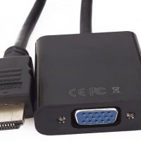 Преходник от HDMI към VGA DigitalOne SP00071 Адаптер HDMI към VGA Adapter HDMI to VGA, снимка 5 - Кабели и адаптери - 23173558