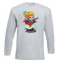 Мъжка тениска DC Super Girl Star Wars Игра,Изненада,Подарък,Геймър, , снимка 10 - Тениски - 36808460