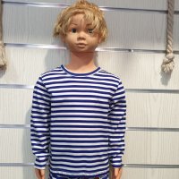 Нова детска класическа моряшка блуза с дълъг ръкав, снимка 6 - Детски Блузи и туники - 29029751