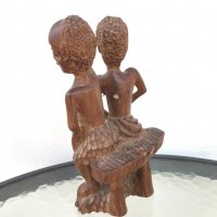 Дърворезбована фигура- африканско изкуство №0458, снимка 5 - Антикварни и старинни предмети - 33670973
