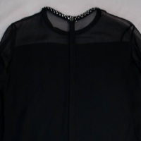 Черна официална рокля с камъни Сваровски на Emilio Pucci, снимка 4 - Рокли - 44911537