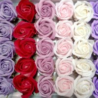 Сапунени рози, снимка 1 - Изкуствени цветя - 35947886