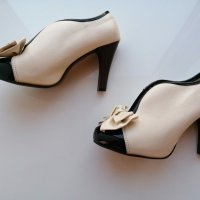 Красиви обувки с панделка+подарък риза, снимка 2 - Дамски обувки на ток - 28539489
