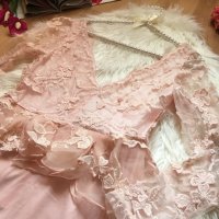 Нова розова рокля с дантела, снимка 5 - Рокли - 13109173