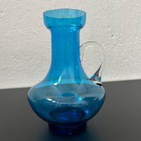 Стъклена ваза №4952 , снимка 1 - Антикварни и старинни предмети - 43868636
