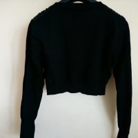 Черно болеро с паети Coolcat, снимка 3 - Блузи с дълъг ръкав и пуловери - 26319996