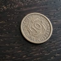 Райх монета - Германия - 10 пфенига | 1925г.; серия A, снимка 1 - Нумизматика и бонистика - 26478969