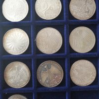 Сребърни немски монети 1951-2000, снимка 6 - Нумизматика и бонистика - 32858323